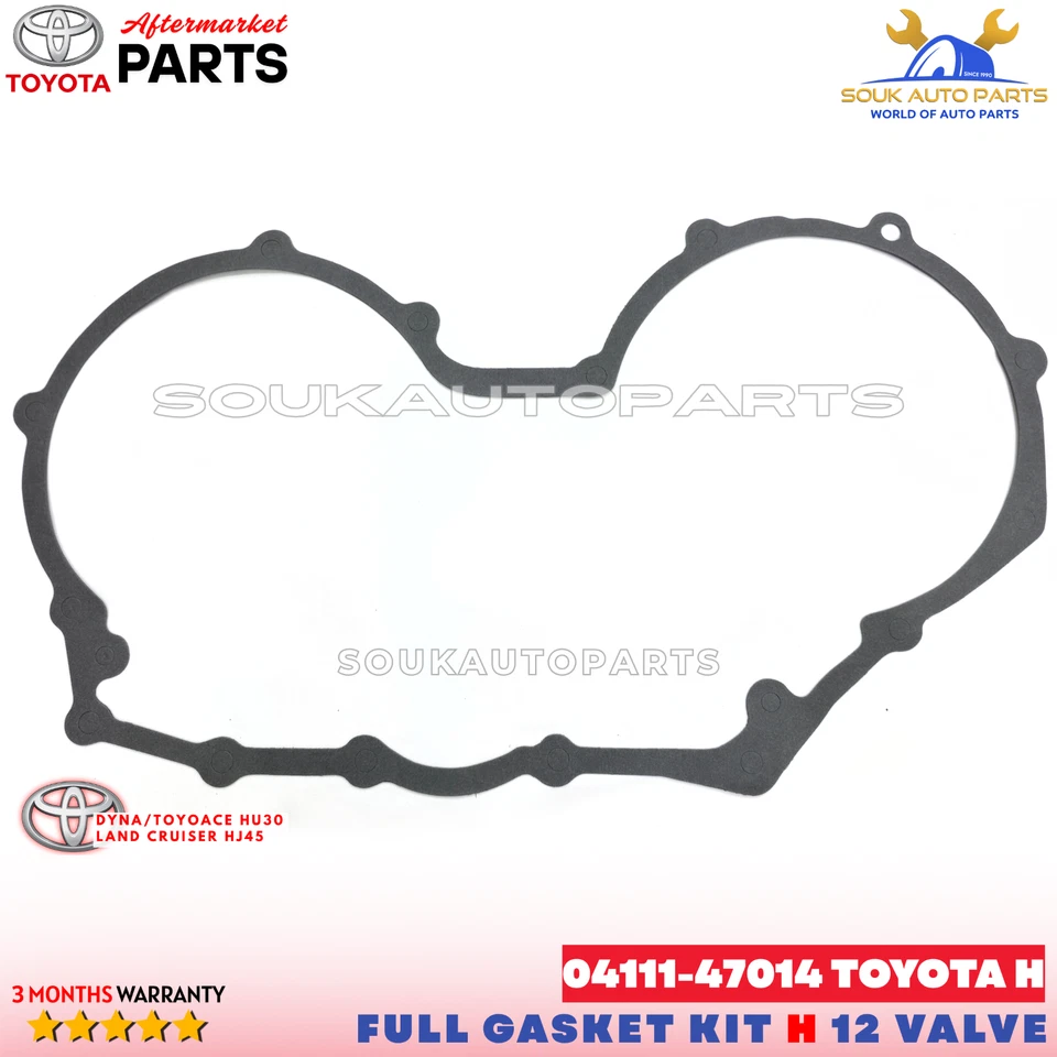 04111-47014 FULL GASKET KIT TOYOTA H FOR DYNA TOYOACE HU30 LAND CRUISER HJ45 3.6