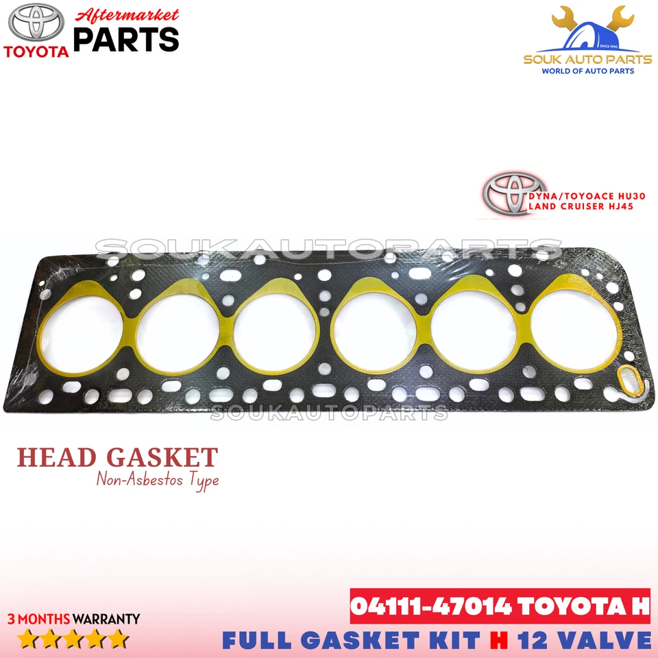 04111-47014 FULL GASKET KIT TOYOTA H FOR DYNA TOYOACE HU30 LAND CRUISER HJ45 3.6