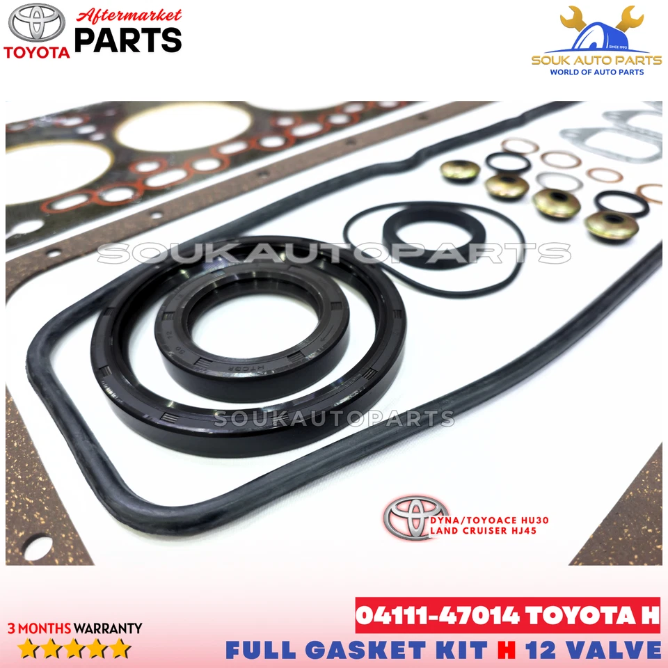 04111-47014 FULL GASKET KIT TOYOTA H FOR DYNA TOYOACE HU30 LAND CRUISER HJ45 3.6