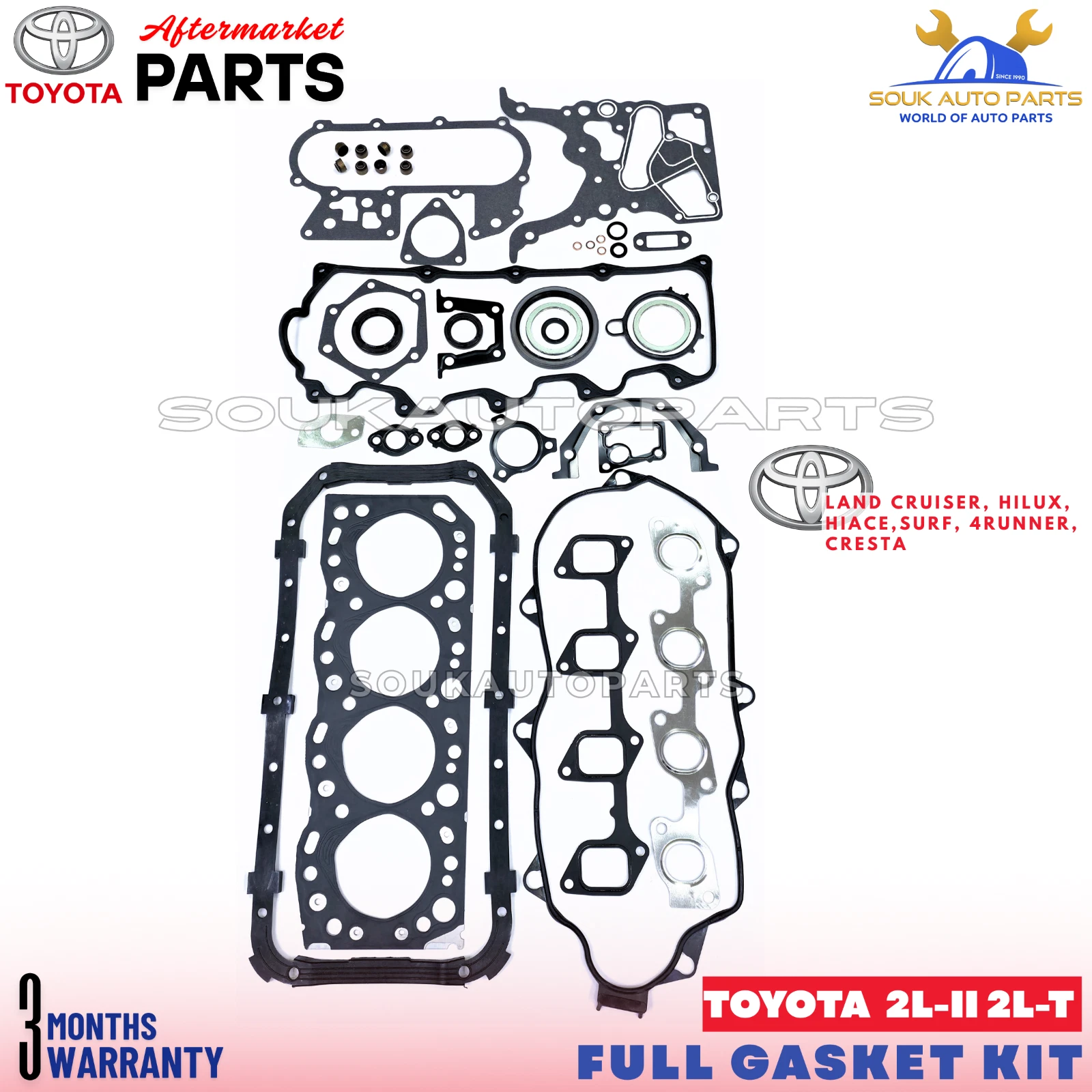 04111-54100 FULL GASKET KIT 2L-II 2L-T FOR HILUX LAND CRUISER 4RUNNER 2.4 LTR