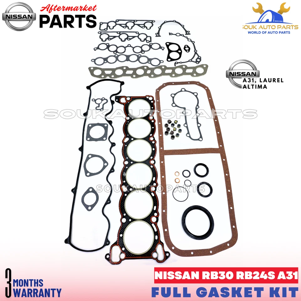 10101-76L25 FULL GASKET KIT FOR NISSAN RB30 RB24S A31 LAUREL ALTIMA