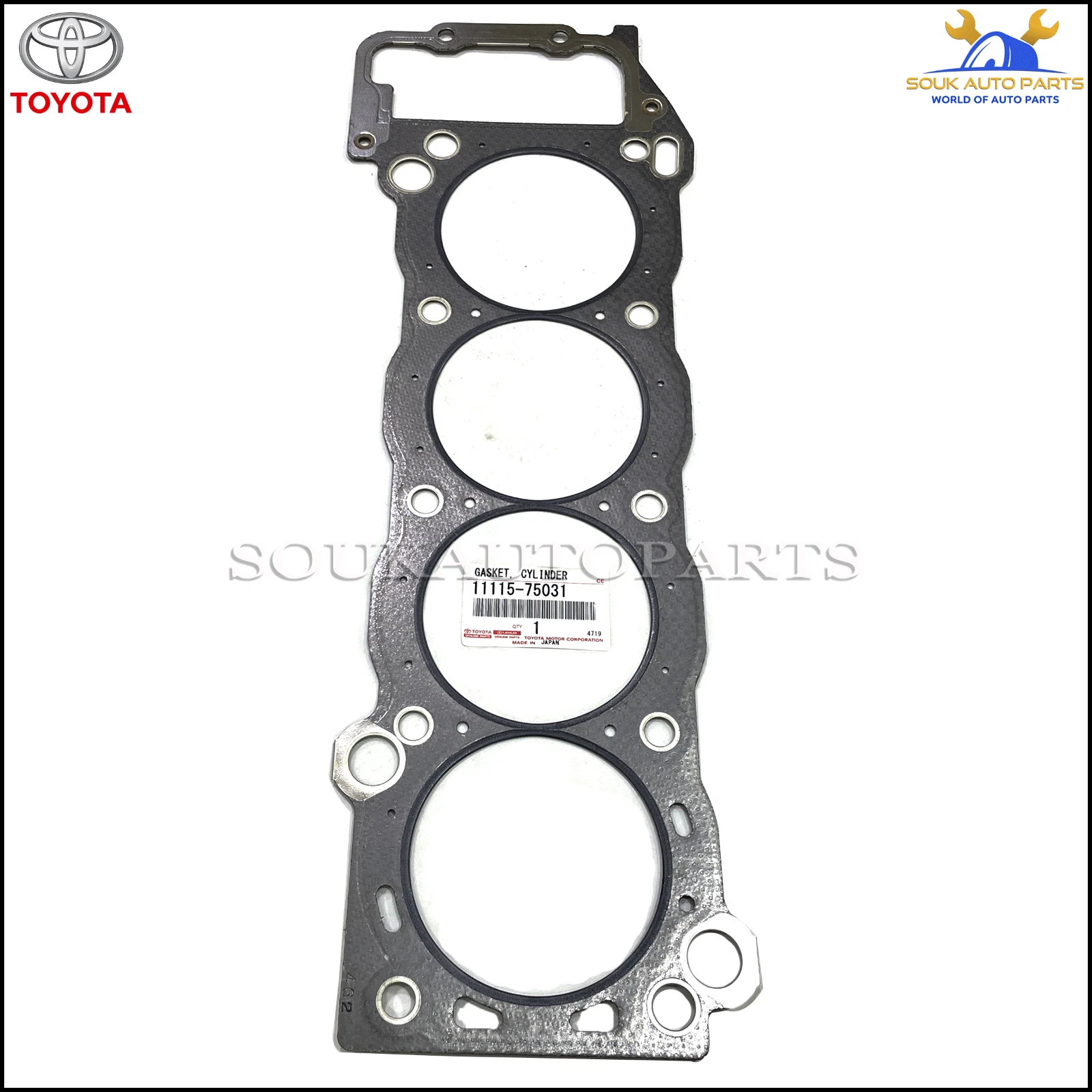 11115-75031 Genuine Toyota GASKET, CYLINDER HEAD 1111575031 OEM COASTER