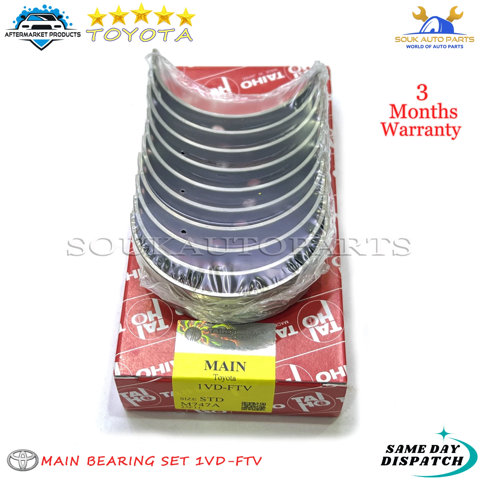 11701-51020 MAIN BEARING SET 1VD-FTV For Toyota LAND CRUISER 4.5Ltr 07-15
