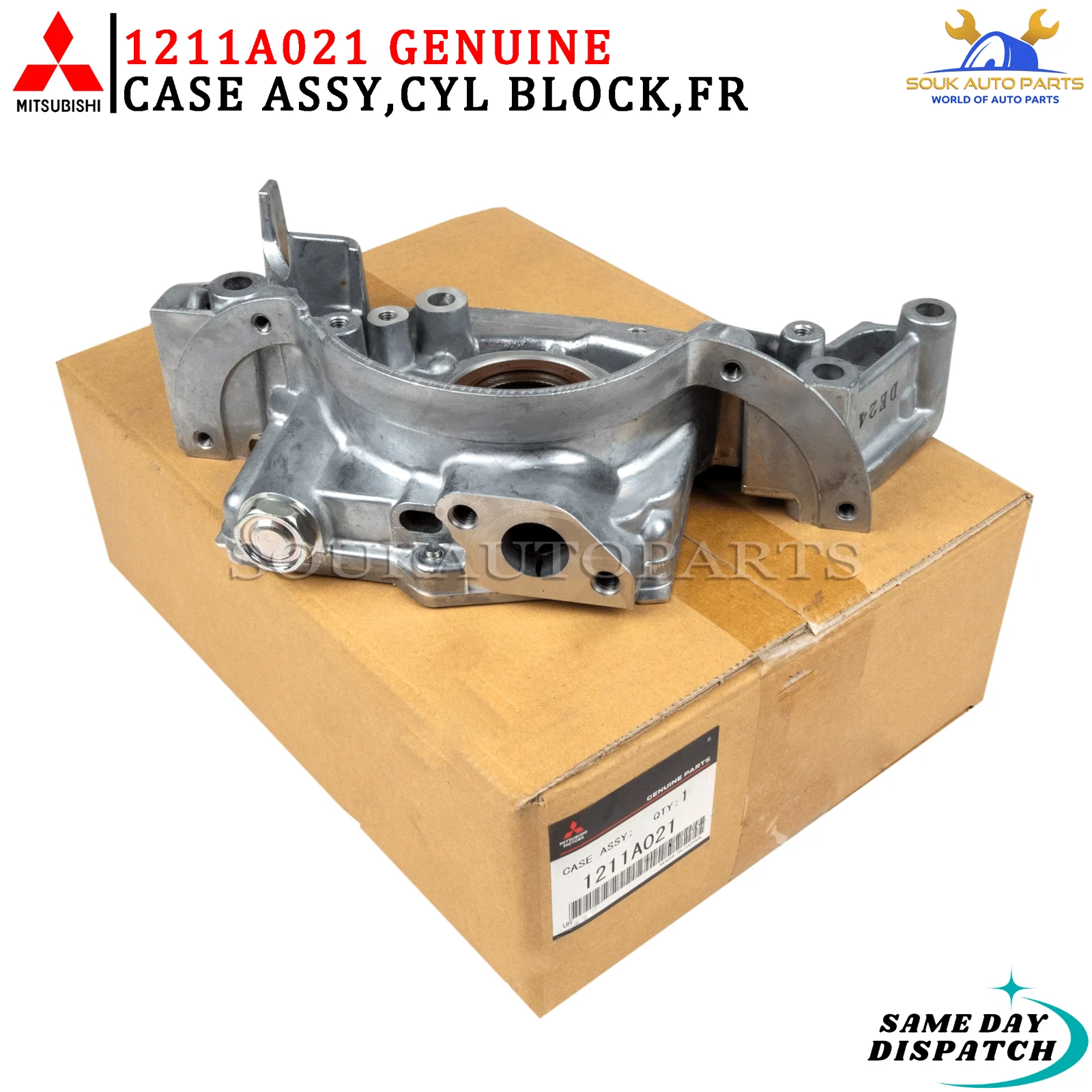 1211A021 GENUINE MITSUBISHI CASE ASSY,CYL BLOCK,FR