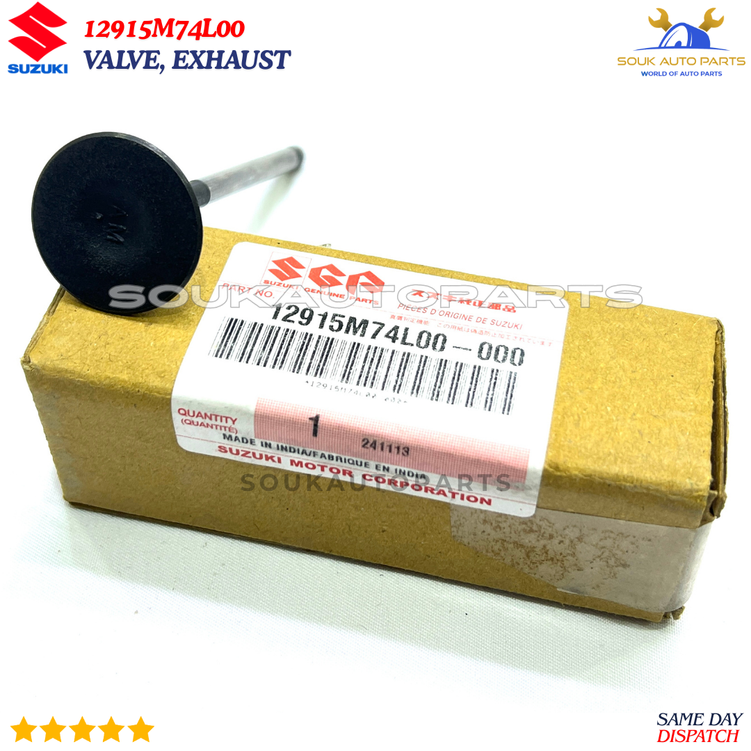 12915M74L00 Genuine Suzuki VALVE, EXHAUST 12915M74L00