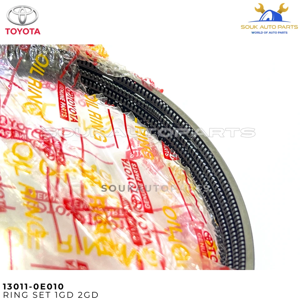 13011-0E010 Genuine Toyota Fortuner Piston Ring Set 1GD-FTV 2.8L 2GD-FTV 2.4L