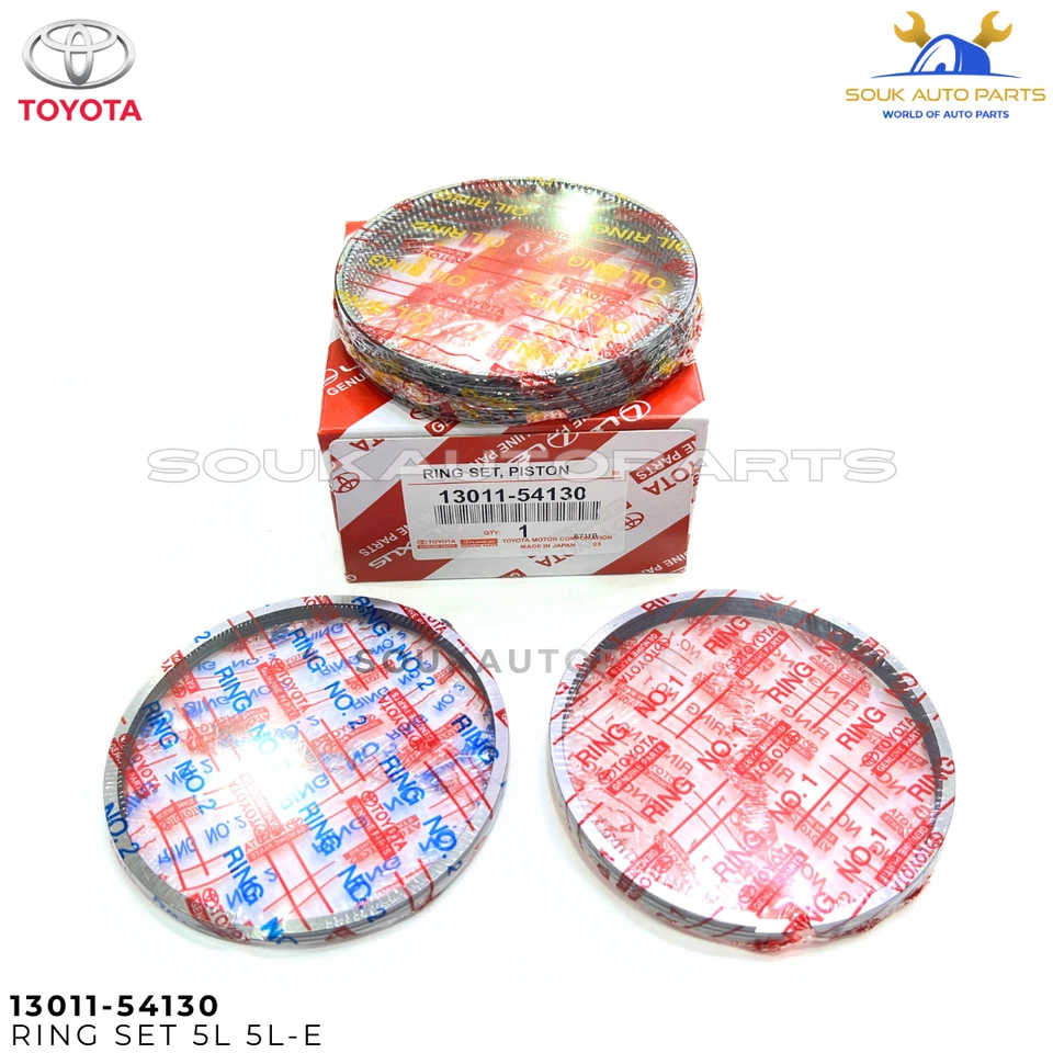 13011-54130 Genuine Toyota Piston Ring Set 5L 5L-E Hilux Hiace 3.0L Diesel STD