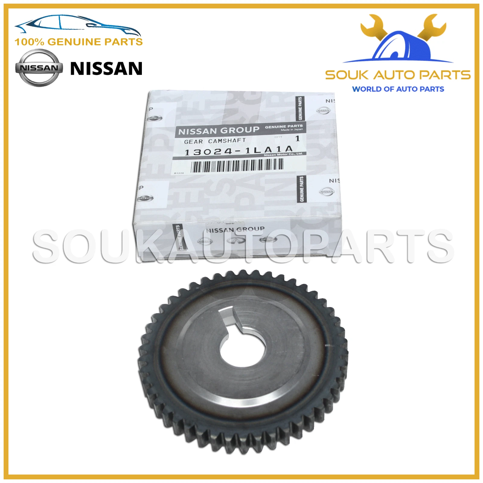 13024-1LA1A Genuine Nissan SPROCKET-CAMSHAFT 130241LA1A OEM