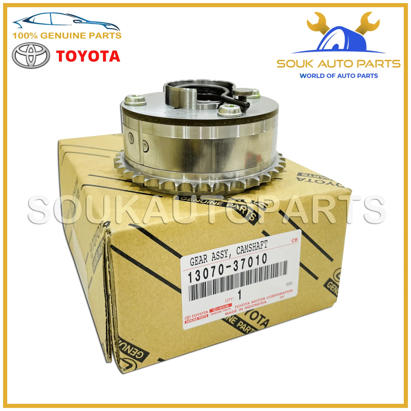 13070-37010 Genuine Toyota GEAR ASSY, CAMSHAFT TIMING EXHAUST OEM COROLLA