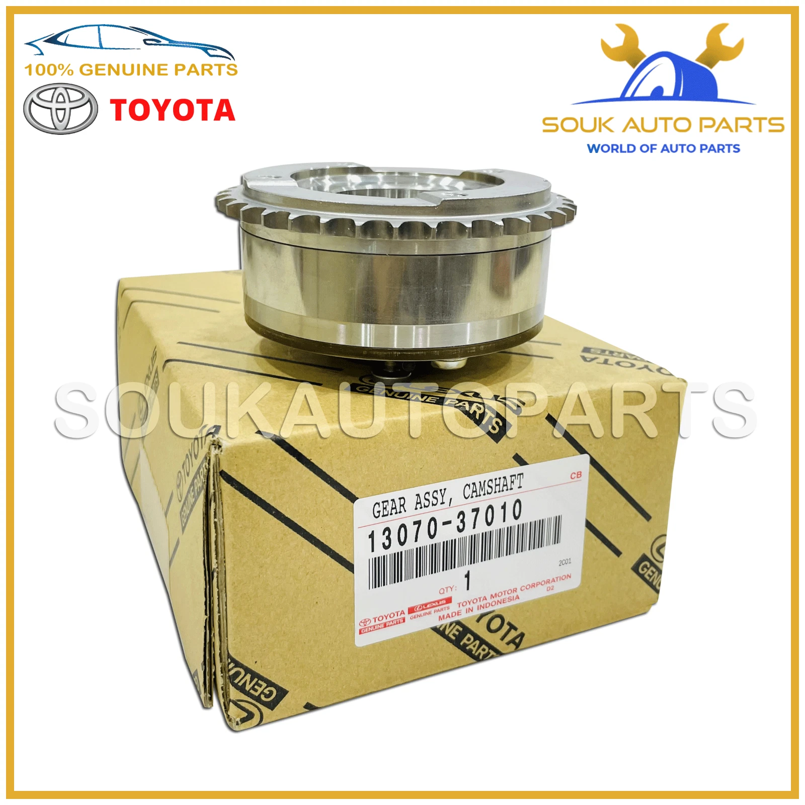 13070-37010 Genuine Toyota GEAR ASSY, CAMSHAFT TIMING EXHAUST OEM COROLLA