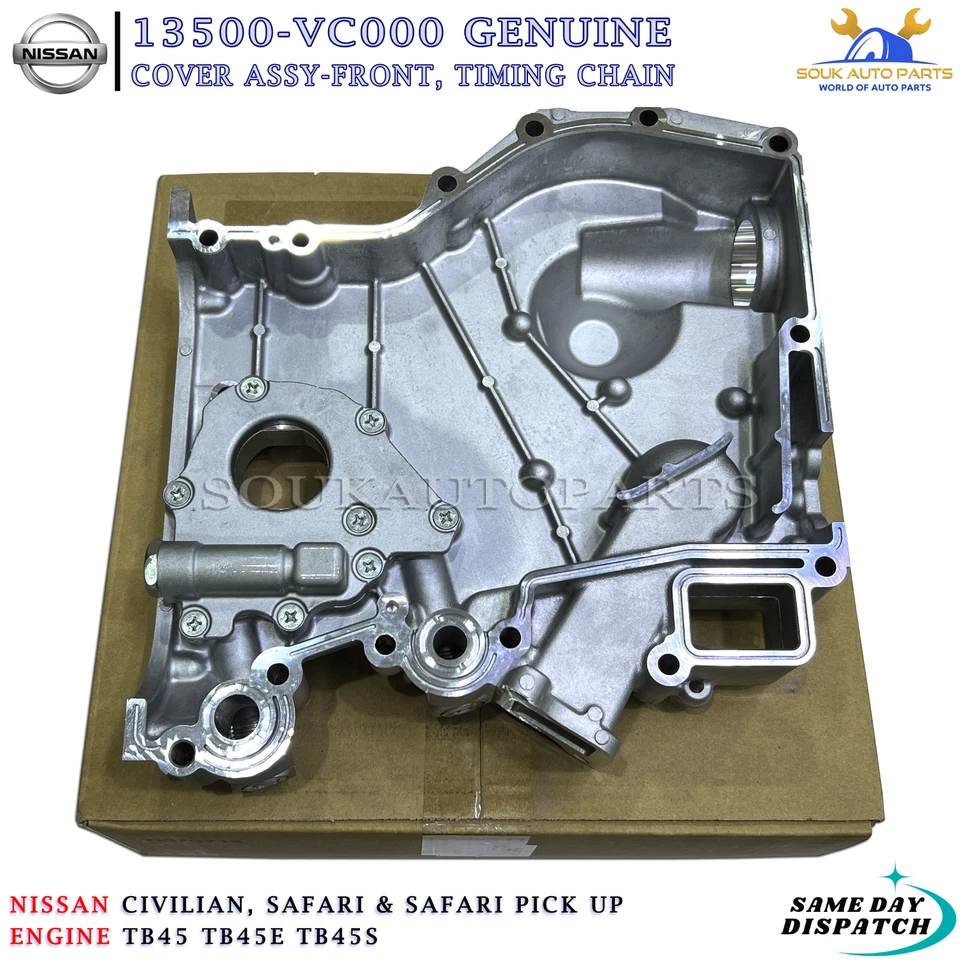 13500-VC000 Genuine Nissan COVER ASSY-FRONT, TIMING CHAIN 13500VC000 OEM