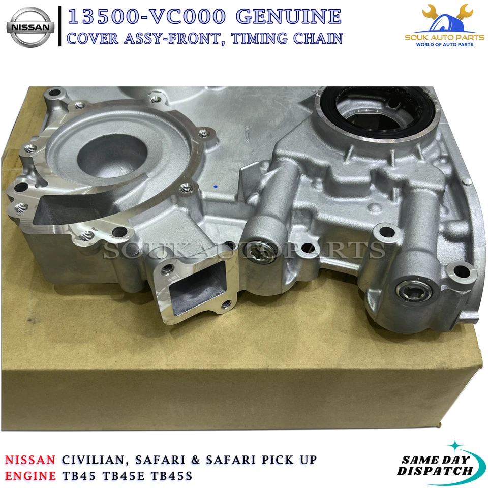 13500-VC000 Genuine Nissan COVER ASSY-FRONT, TIMING CHAIN 13500VC000 OEM