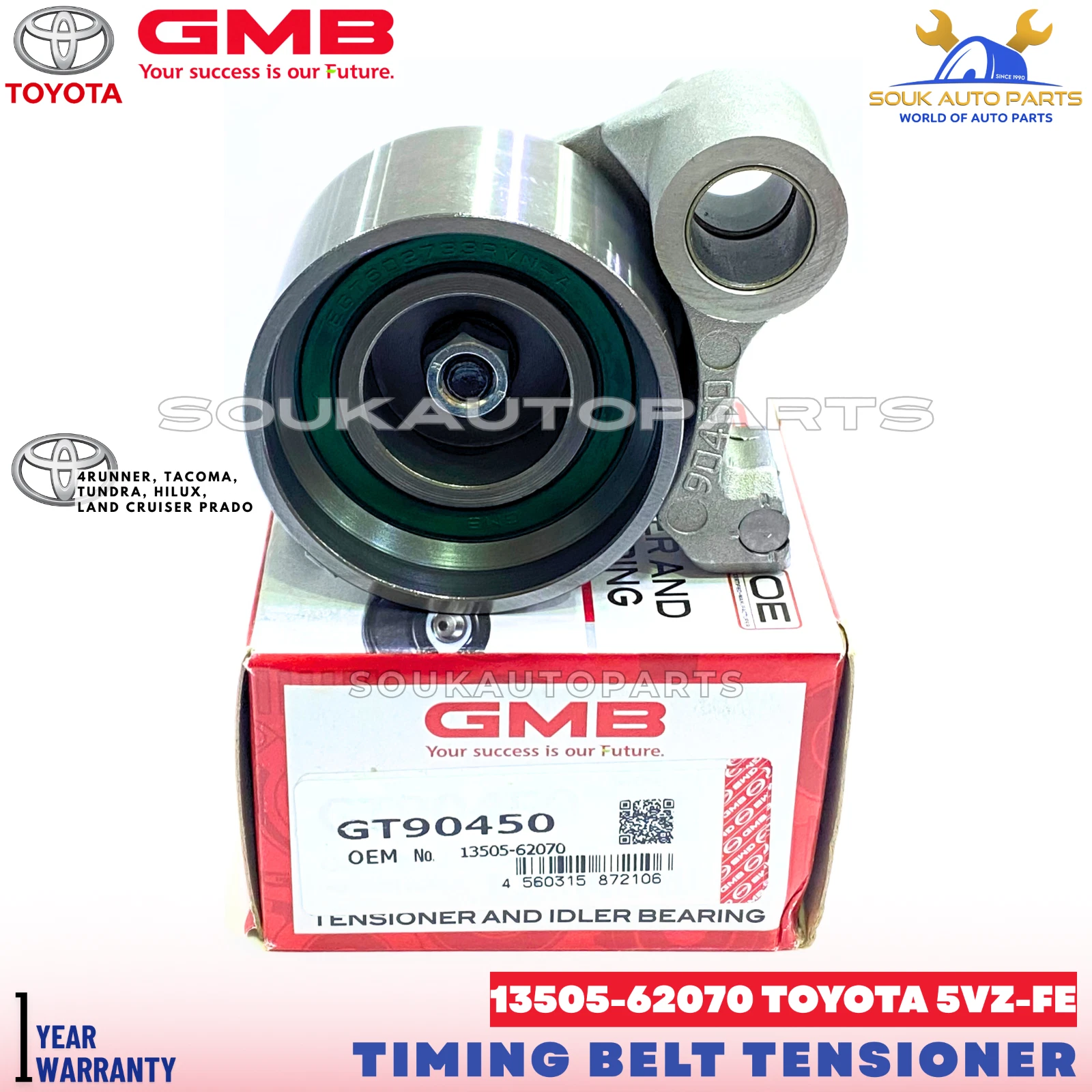 13505-62070 TIMING BELT TENSIONER TOYOTA 5VZ-FE FOR 4RUNNER TACOMA TUNDRA LC
