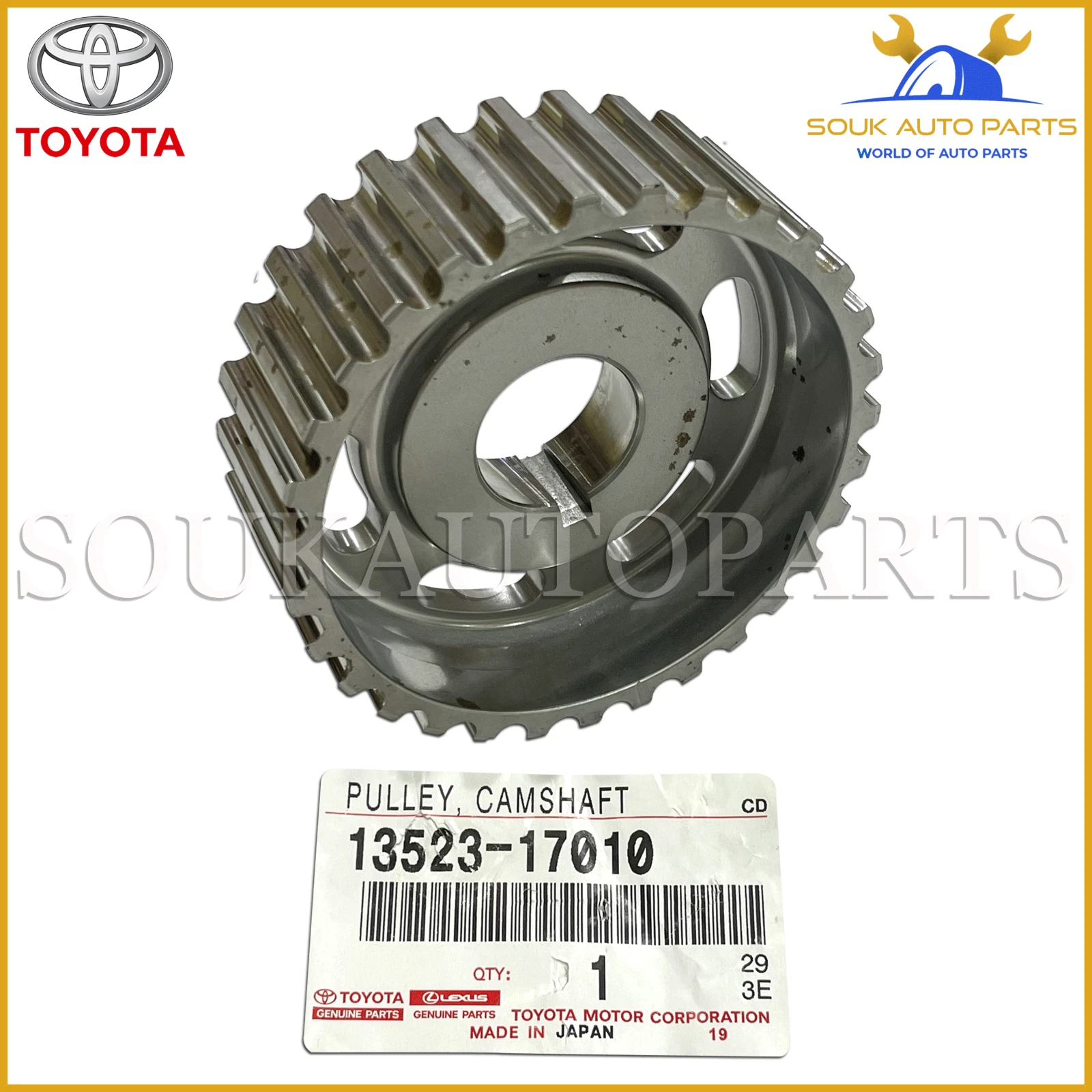13523-17010 Genuine Toyota CAMSHAFT TIMING PULLEY, 1352317010 OEM