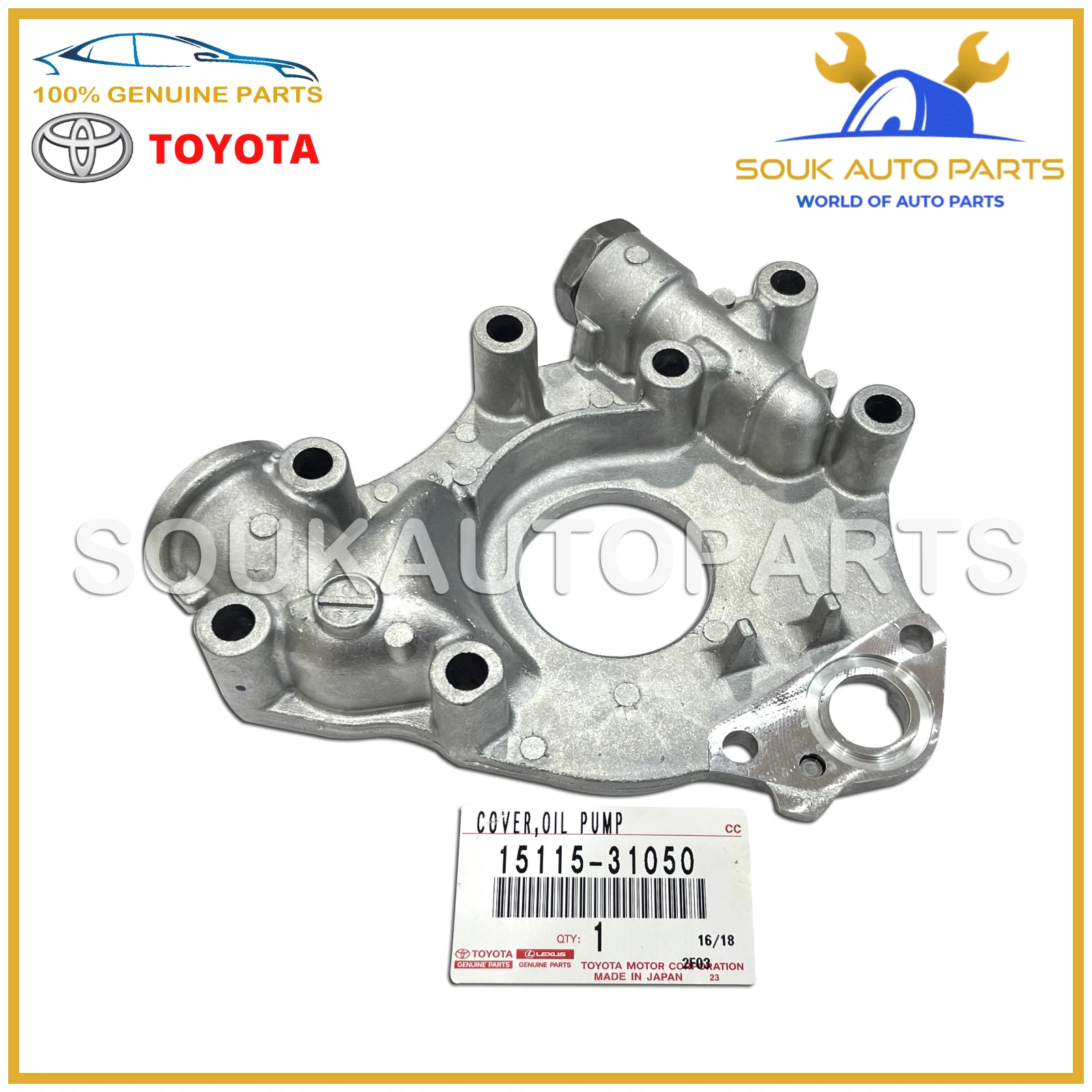 15115-31050 Genuine Toyota OIL PUMP COVER 1GR-FE LAND CRUISER OEM