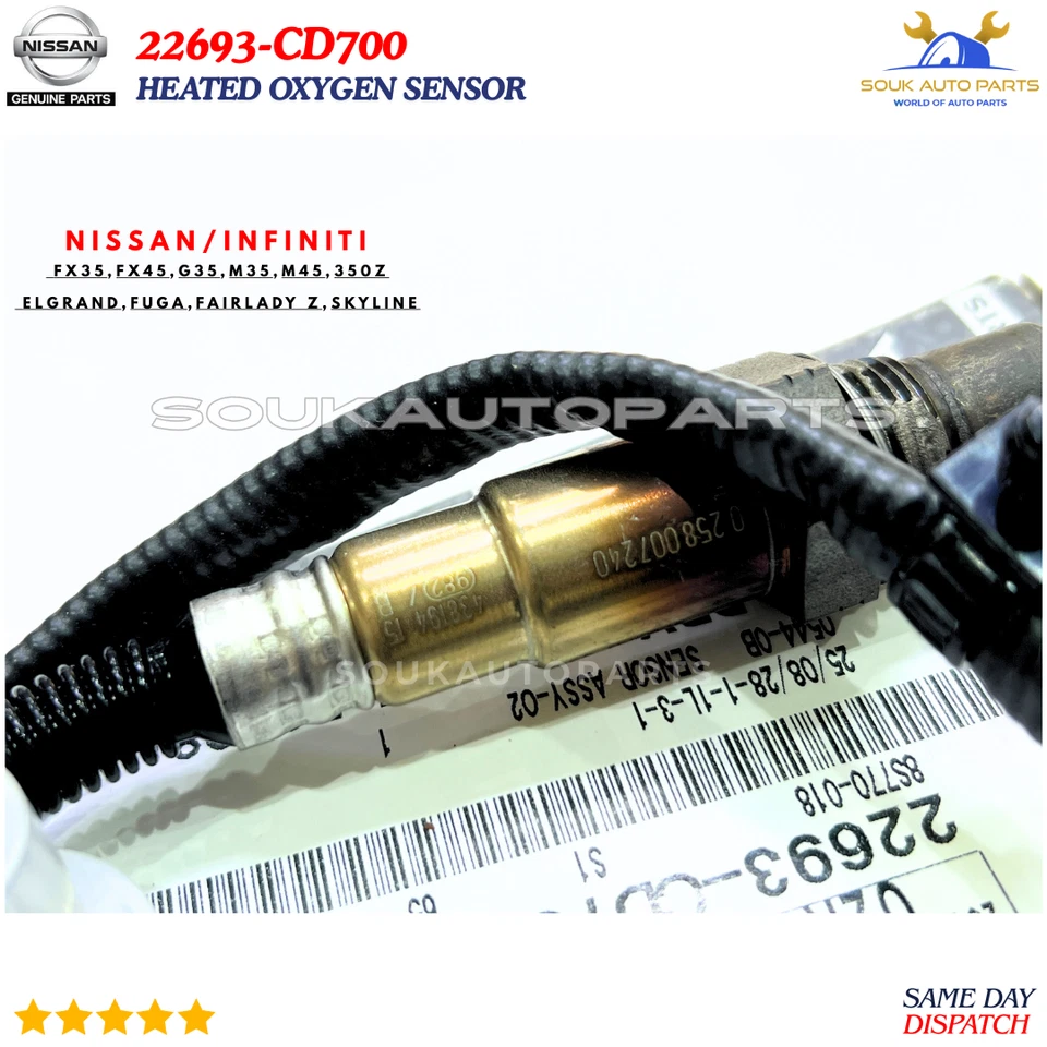 22693-CD700 Genuine Nissan HEATED OXYGEN SENSOR 22693CD700 OEM M45 Quest FX45