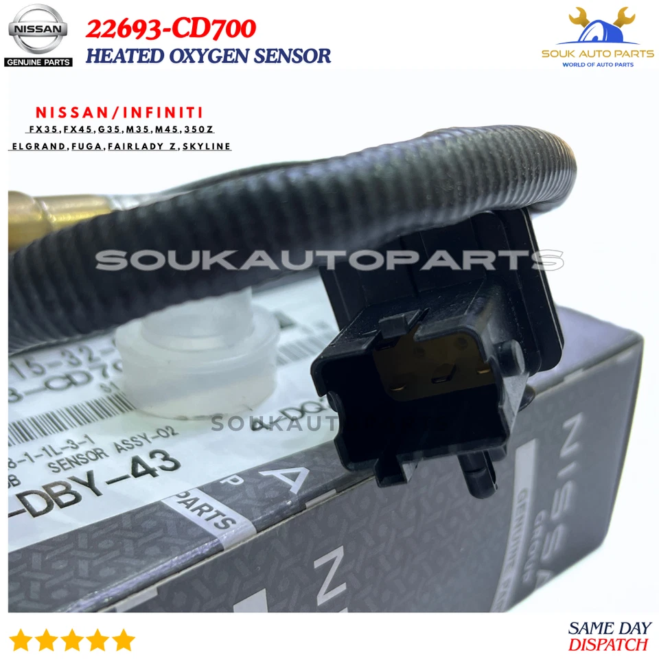 22693-CD700 Genuine Nissan HEATED OXYGEN SENSOR 22693CD700 OEM M45 Quest FX45
