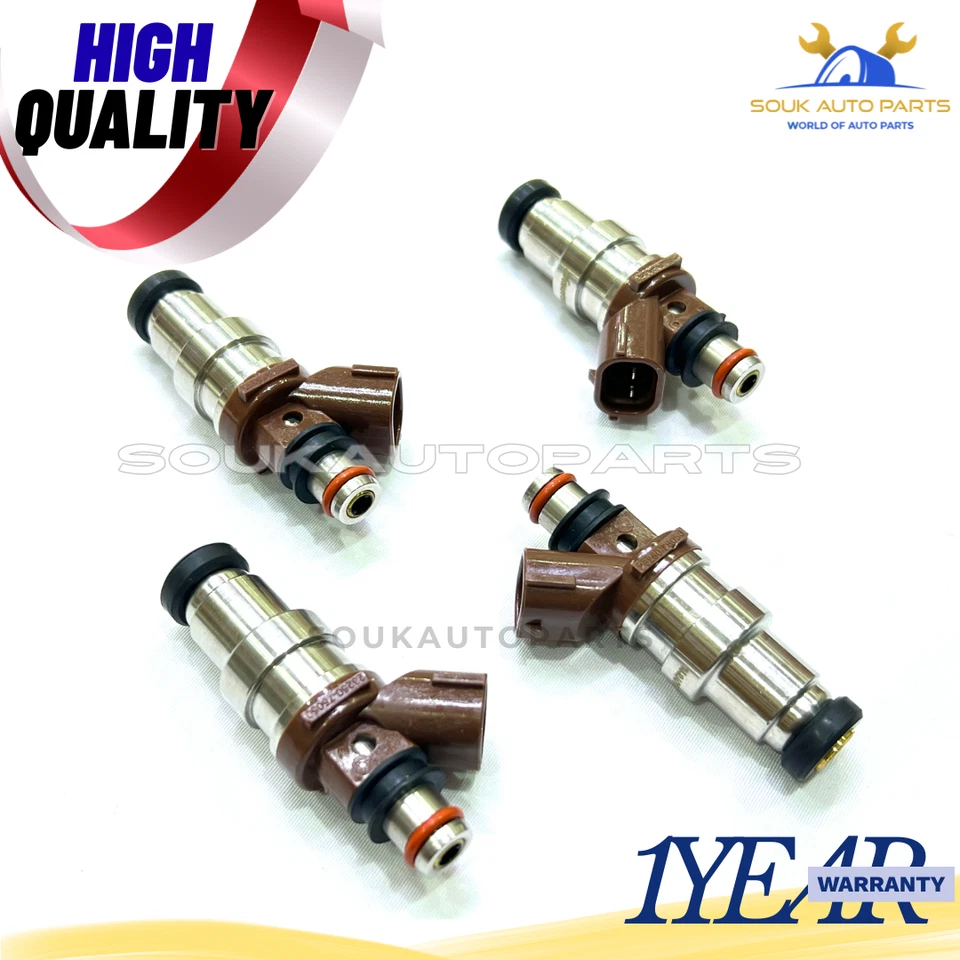 NEW 23209-79095 FUEL INJECTORS 4 PCS For Toyota 4RUNNER TACOMA T100 2.7L