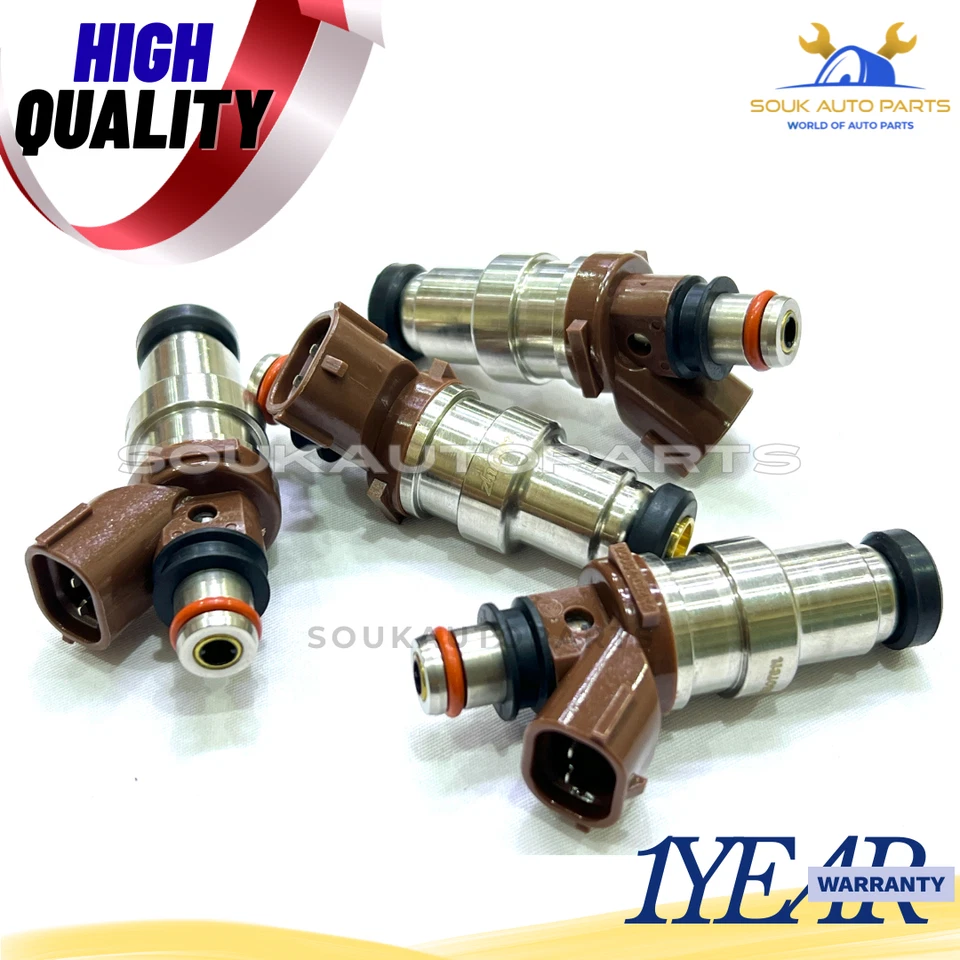 NEW 23209-79095 FUEL INJECTORS 4 PCS For Toyota 4RUNNER TACOMA T100 2.7L