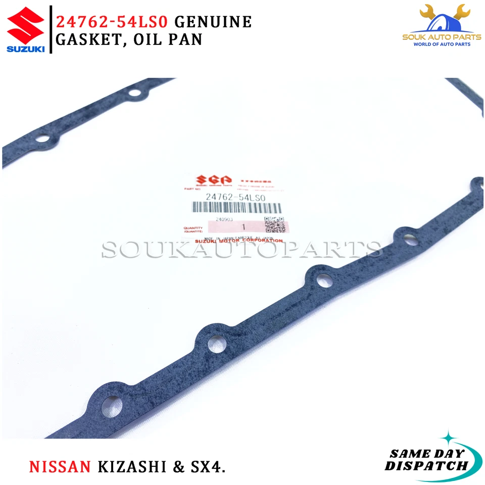 24762-54LS0 Genuine Suzuki GASKET, OIL PAN 2476254LS0 OEM Kizashi SX4