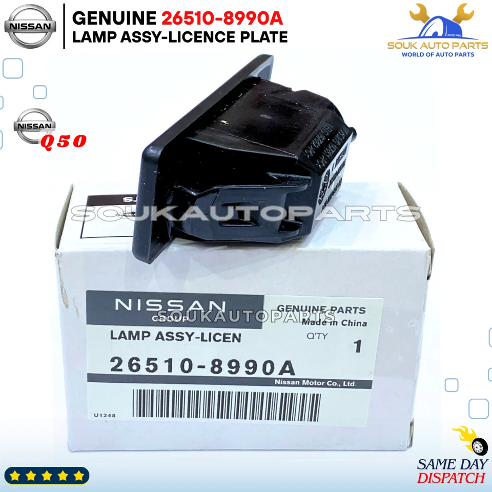 26510-8990A Genuine Nissan LAMP ASSY-LICENCE PLATE 265108990A OEM Q50
