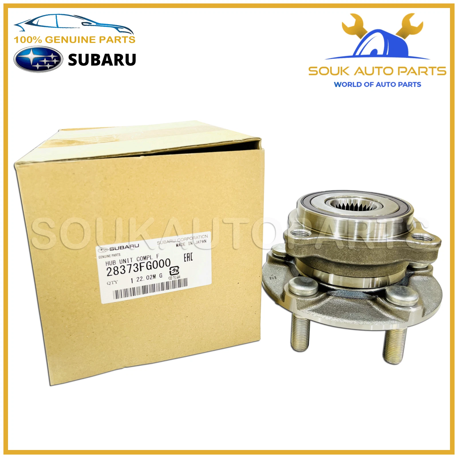 28373-FG000 Genuine Subaru FRONT WHEEL HUB ASSY 28373FG000 OEM