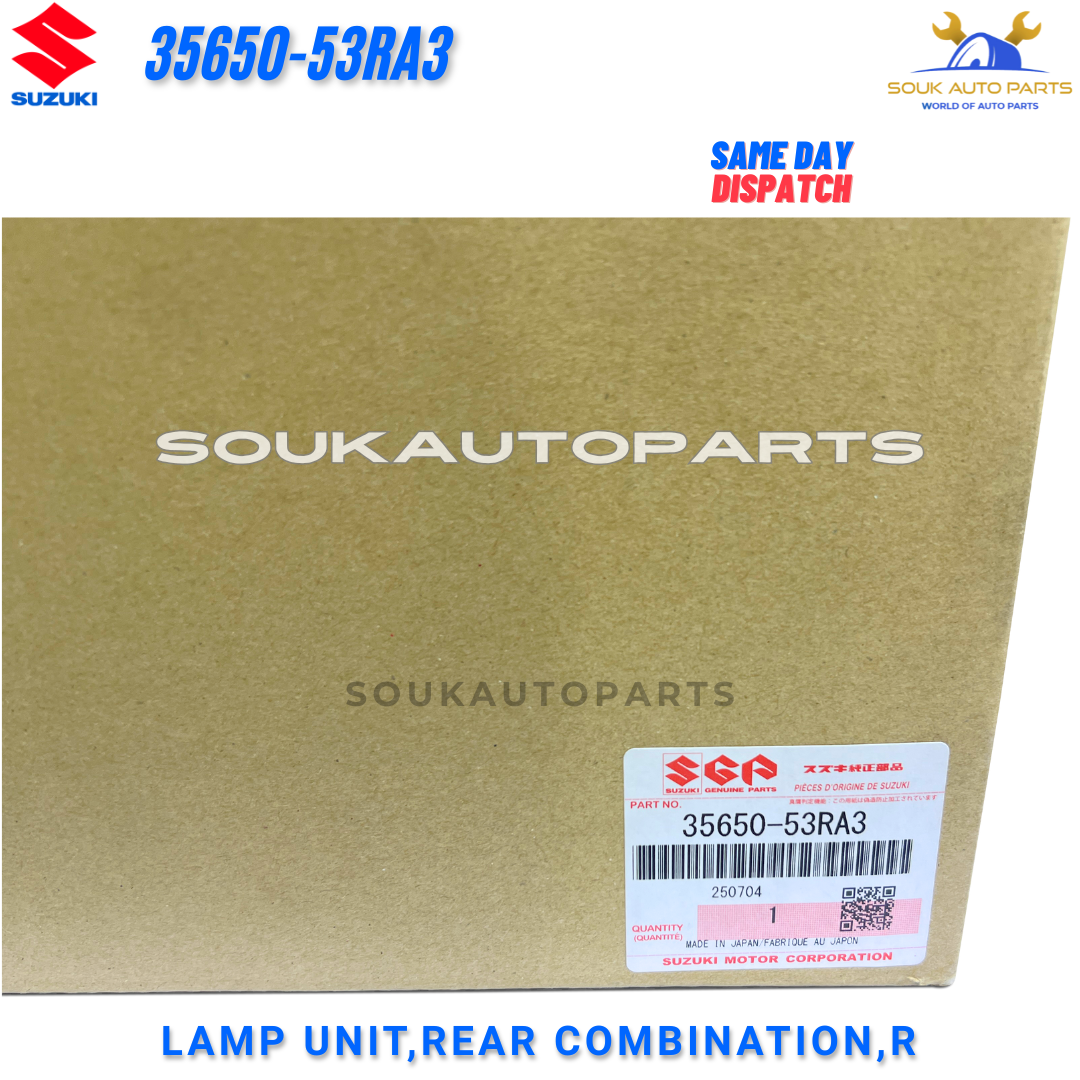 35650-53RA3 Genuine Suzuki LAMP UNIT,REAR COMBINATION,R 3565053RA3 OEM