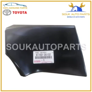 61102-35132 Genuine Toyota LEFT DRIVER SIDE UPPER FENDER PANEL FJ CRUISER 1GR-FE