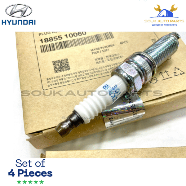 1885810060 Genuine Spark Plug Set of 4 Pcs For 11-17 Elantra 10-11 Kia Soul 1.6L