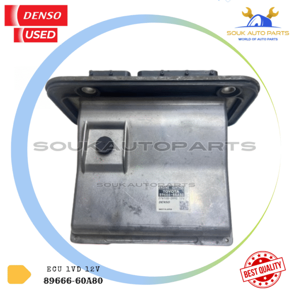 89666-60A80 Genuine Used Toyota COMPUTER, ENGINE CONTROL 1VD-FTV 12V