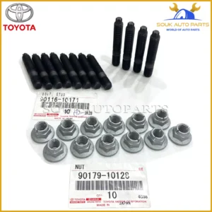 90116-10171 – 90179-10128 Genuine Toyota EXHAUST MANIFOLD NUT BOLT(STUD) SET