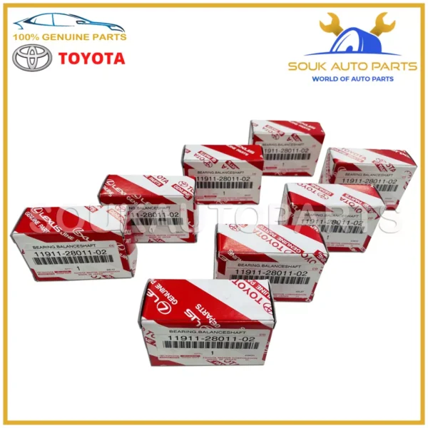11911-28011-02 Genuine Toyota BEARING SET (8 PCS), BALANCESHAFT, NO.1 1AZ 2AZ-FE