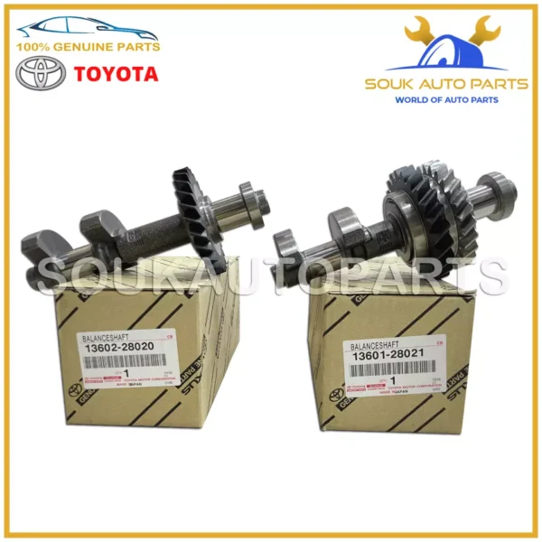 13601-28021 13602-28020 Genuine Toyota BALANCE SHAFT SET 2AZ-FE NO.1 & NO.2 2.4L