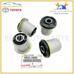 48632-35080 GENUINE TOYOTA BUSH, FR SUSPENSION UPPER ARM, RH/LH (4 Pcs Set)