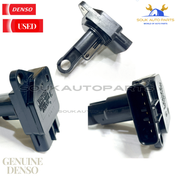 22204-22010 Mass Air Flow Meter MAF Sensor Genuine USED Toyota Denso Lexus 5PIN