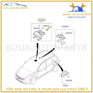 928701H000ED Genuine Hyundai Kia LAMP ASSY-MAP CEED