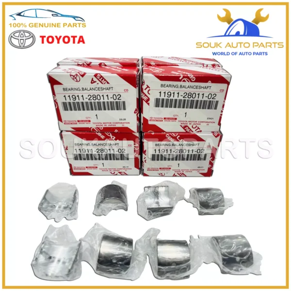 11911-28011-02 Genuine Toyota BEARING SET (8 PCS), BALANCESHAFT, NO.1 1AZ 2AZ-FE