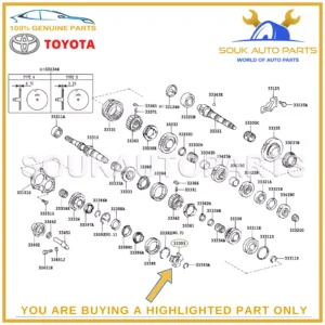 33393-42010 Genuine Toyota TRANSMISSION CLUTCH HUB 5TH GEAR 3339342010 OEM