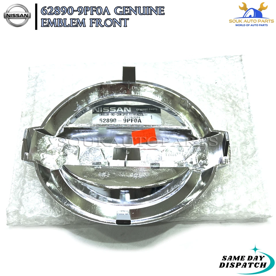 62890-9PF0A Genuine Nissan EMBLEM FRONT 628909PF0A OEM PATHFINDER