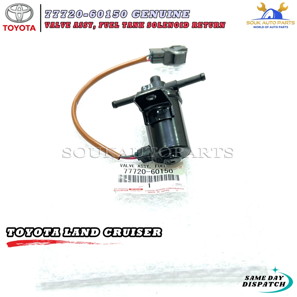 77720-60150 Genuine Toyota VALVE ASSY, FUEL TANK SOLENOID RETURN 7772060150 OEM