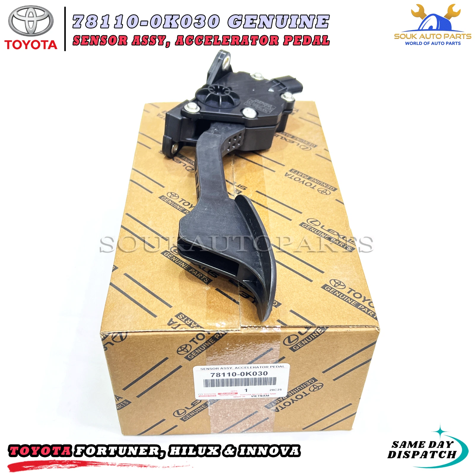 78110-0K030 Genuine Toyota SENSOR ASSY 781100K030 OEM FORTUNER HILUX INNOVA