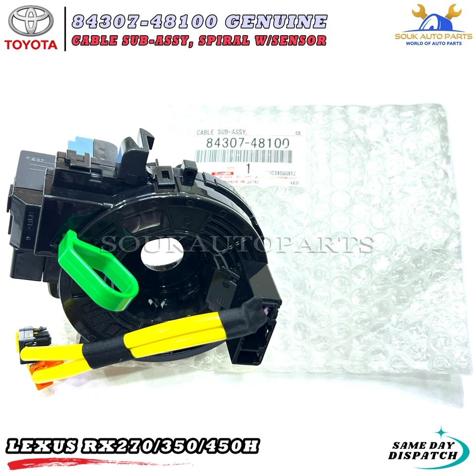 84307-48100/84307-0E070 Genuine Toyota CABLE SUB-ASSY, SPIRAL W/SENSOR