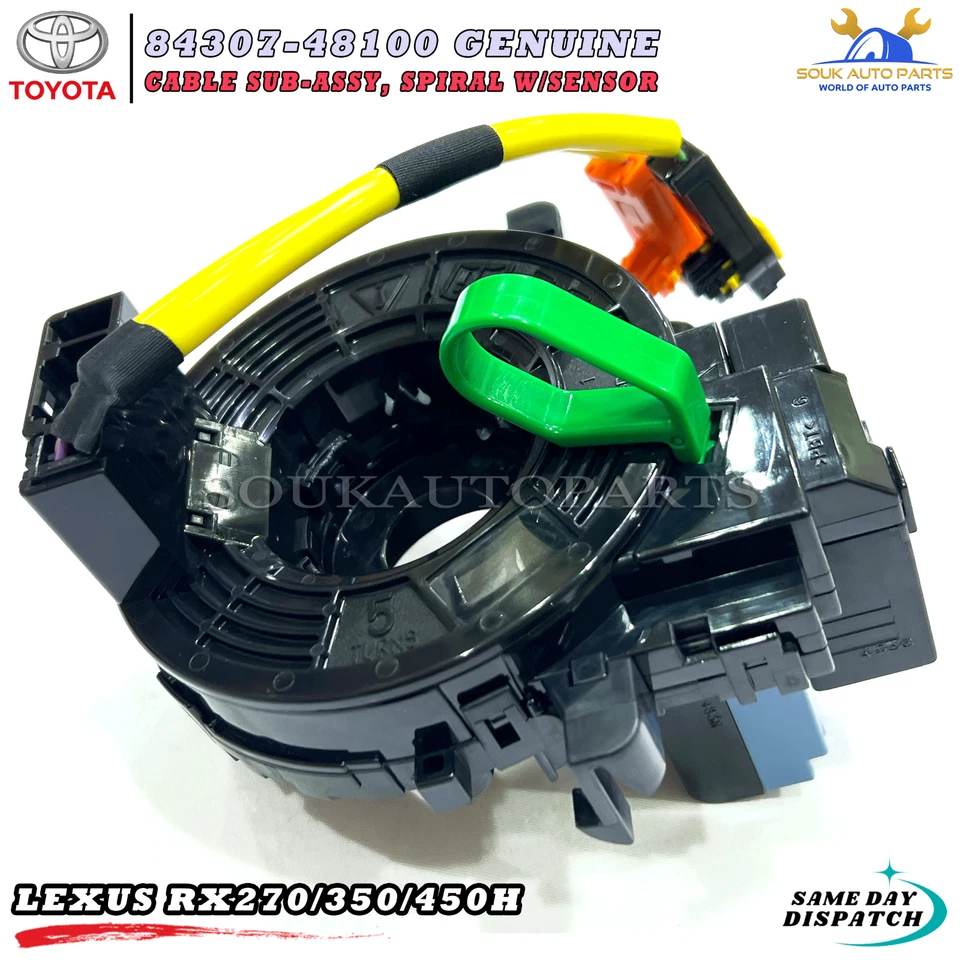 84307-48100/84307-0E070 Genuine Toyota CABLE SUB-ASSY, SPIRAL W/SENSOR