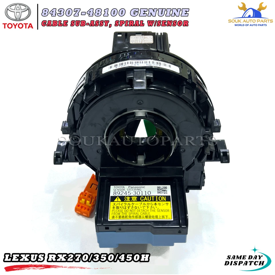 84307-48100/84307-0E070 Genuine Toyota CABLE SUB-ASSY, SPIRAL W/SENSOR
