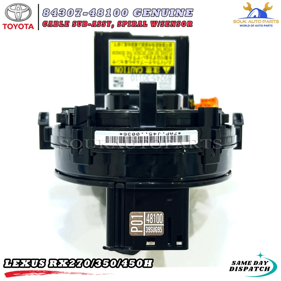84307-48100/84307-0E070 Genuine Toyota CABLE SUB-ASSY, SPIRAL W/SENSOR