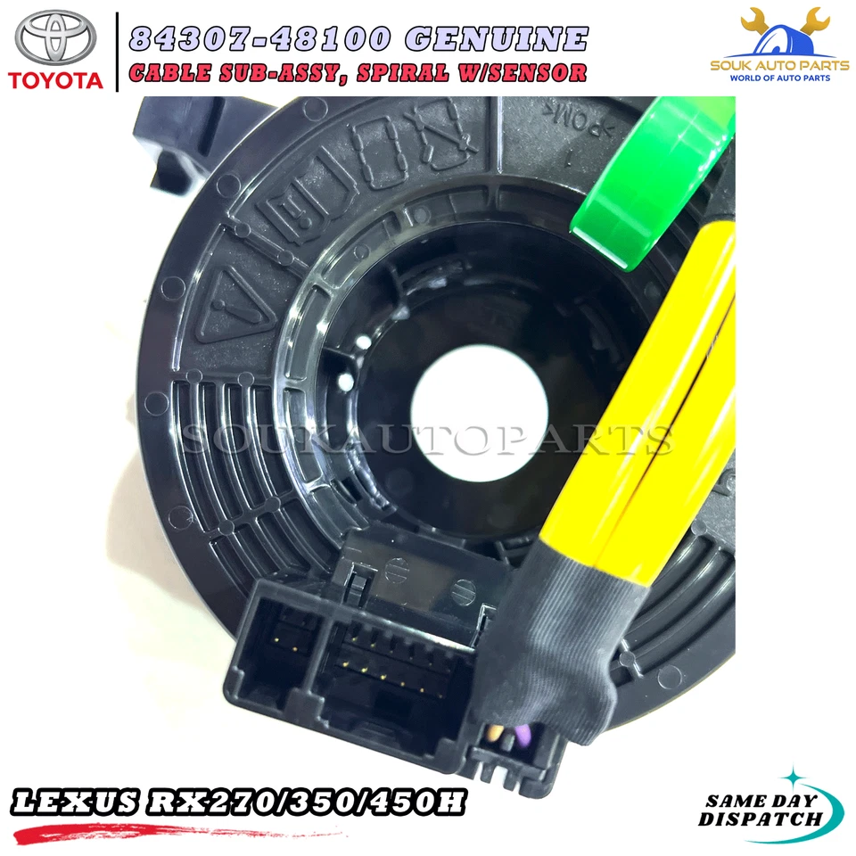 84307-48100/84307-0E070 Genuine Toyota CABLE SUB-ASSY, SPIRAL W/SENSOR