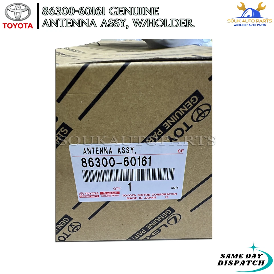 86300-60161 Genuine Toyota ANTENNA ASSY, W/HOLDER For LAND CRUISER Lexus LX470