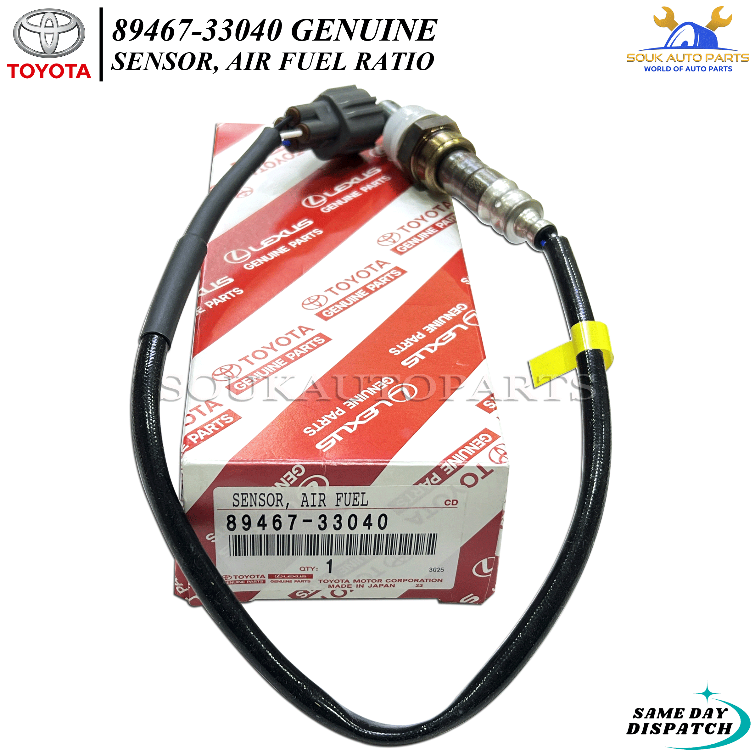 89467-33040 Genuine Toyota SENSOR, AIR FUEL RATIO 8946733040 OEM