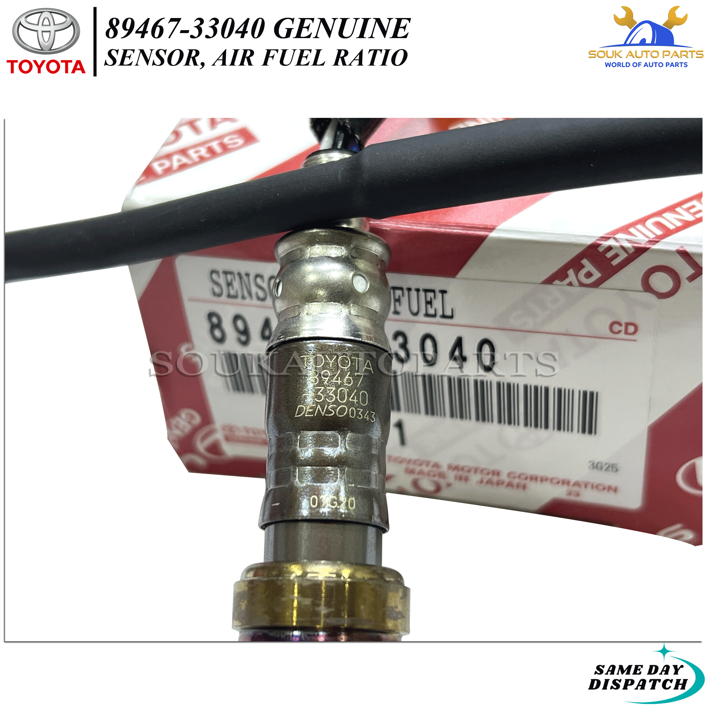 89467-33040 Genuine Toyota SENSOR, AIR FUEL RATIO 8946733040 OEM