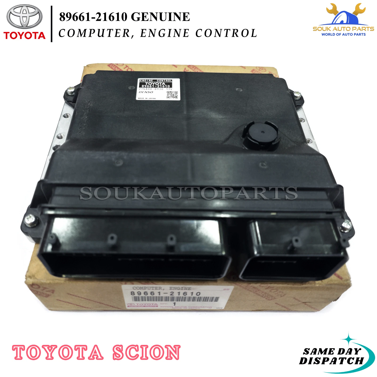 89661-21610 Genuine COMPUTER, ENGINE CONTROL For Toyota SCION